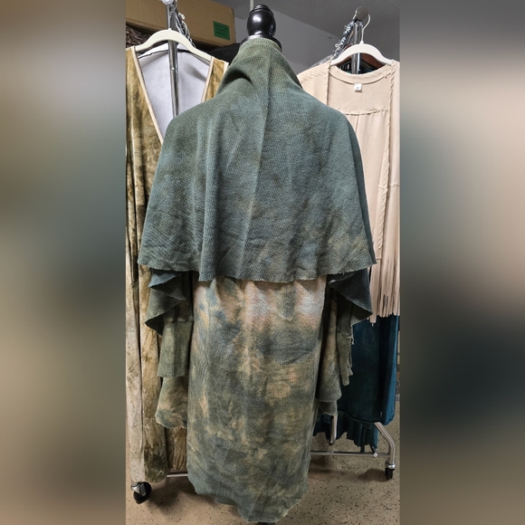 Sinew Moon Strange Shadows Cardigan Gaia Hemp Thermal - Picture 6 of 9